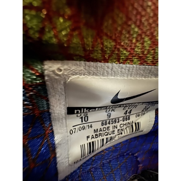 Nike LeBron 12 684593-068 Data Vintage Black Basketball Sneakers Men's Sz 10 US - Picture 7 of 15